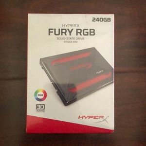 New sealed HyperX ssd 2.5 240gb with rgb